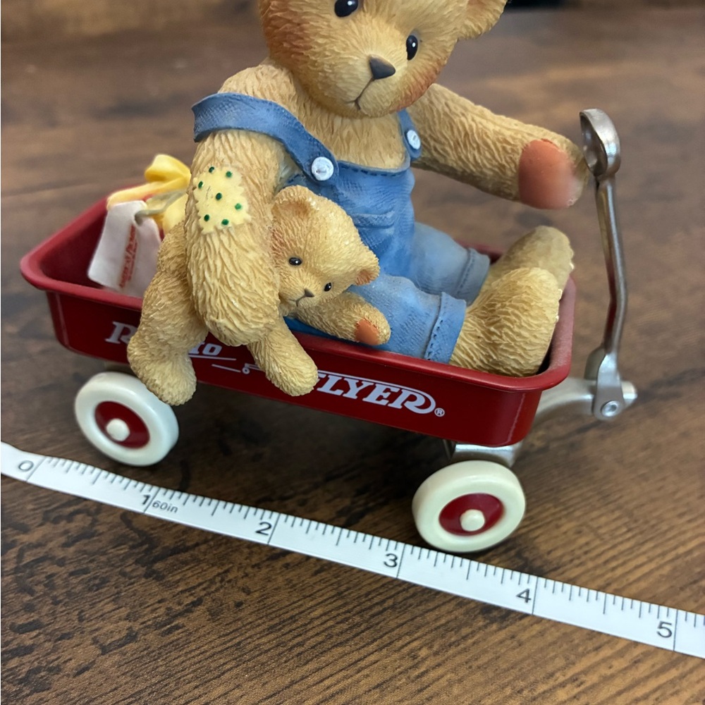 Cherished Teddies "America's Promise" Radio Flyer figurine - Picture 7 of 7